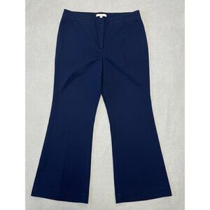 Chico's Size 2 (12) Brigitte Trousers - 97% Cotton Stretch - India Ink Blue